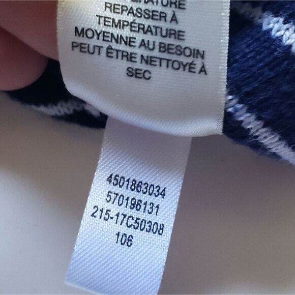 Chico's B&W Striped\PolkaDot Crew Neck Pullover - Picture 8 of 11